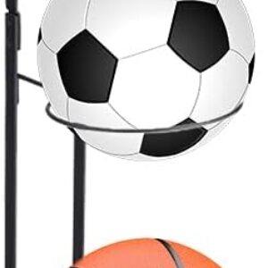 Basketball Ball Storage Rack, 3 Tier Cube Ball Storage Holder, Freestanding Garage Sport Equipment Organizer Innovative Indoor Removable Vertical Display Stand for Volleyball Football Basketball