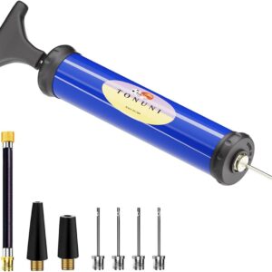 Portable Air Pump,Ball Pump Inflator Kit with Needle,Nozzle, Extension Hose for Soccer Basketball Football Volleyball Water Polo Rugby Exercise Sports Ball Balloon Swim Inflatables