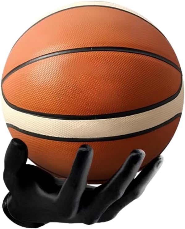 Handmade Safety Wall Mounted Basketball Display Stand Hand Shaped Ball Rack Storage with Screws wallmounted Handheld Display Stand Suitable for Basketball and Football