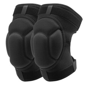 EULANT Knee Pads, Thick Sponge Collisioned Kneepads for Sports & Work, Protective Knee Support Sleeve for Basketball Wrestling Football Volleyball Running Cycling Training Scooter Workout