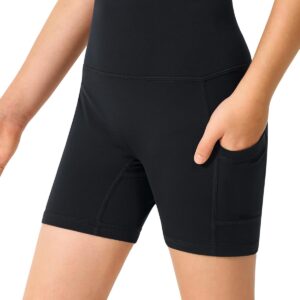 Stelle Girls 4″/8″ Volleyball Shorts Youth Bike Shorts Athletic Yoga Dance Gymnastics Compression Shorts with Pockets