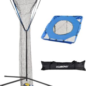 Volleyball Setter Trainer Net – Adjustable Height Volleyball Target Net | Volleyball Rebounder with Sturdy Steel Base | Perfect for Serving, Spiking and Setting Training