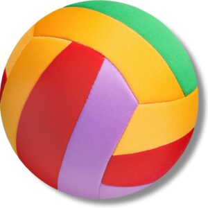 Soft Volleyball, Indoor Volleyballs, Kids First Learning Ball Realistic Feel Bounce Perfect for House Yard Gym Beach Practice Volleyballs Birthday Christmas