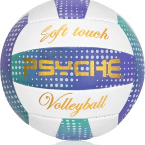 Wisdom Leaves Volleyballs,Soft Volleyball Ball for Indoor Outdoor Beach Park Games Play and Training (Official Size 5)
