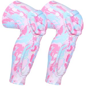 Padded Knee Calf Pads Compression Leg Sleeve Thigh Protector Gear Shin Brace for Football Basketball Volleyball Soccer Baseball for Adult (1 Pair)