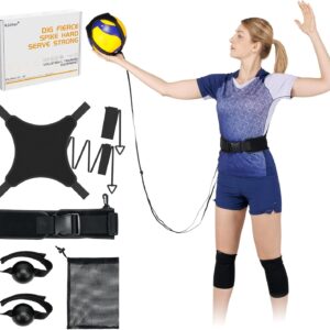 Volleyball Training Equipment – Volleyball Rebounder with PX90 Tec Fabric, Solo Volleyball Trainer to Achieve Explosive Serve, Spike&Set That Makes Heads Turn, Enhance Your Serving Precision.