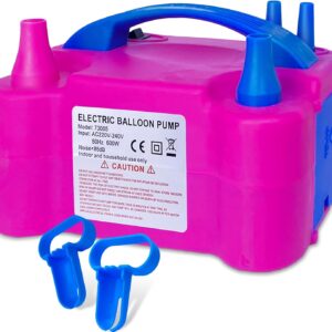 Electric Balloon Pump, YEPVIE 2 Modes Balloon Inflator with 2 Balloon Tying Tools, Air Pump for Balloon, Portable Balloon Blower Machine for Party Decoration