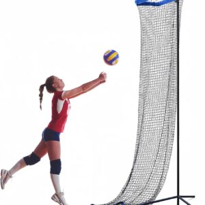 Volleyball Setter Trainer Net Volleyball Training Equipment Volleyball Practice Equipment Volleyball Net Angle and Height Adjustment for Indoor and Outdoor Setter Practice