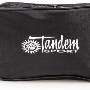 Tandem Sport Amenity Kit Bag – Professional Volleyball Referee Bag – Ref Kit with Compartments for Whistle, Net Setter, Pocket Pump, Pressure Gauge, and Penalty Cards – Black, Bag Only