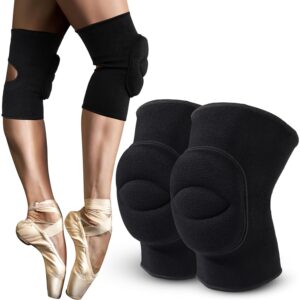 Knee Pads Volleyball Girls Kids Youth Women Men 7.8″ Thick Padded Dance Knee Pad Soft Stretchy Knee Brace Breathable Knee Protector for Basketball Football Wrestling Pole Dance Yoga Knee Sleeve 1 Pair