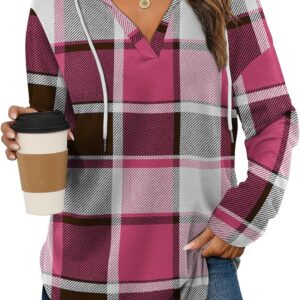 Bofell Womens Fashion Tops Hoodies for Women Pullover Oversized Sweatshirts Long SLeeve Shirts Loose Fit