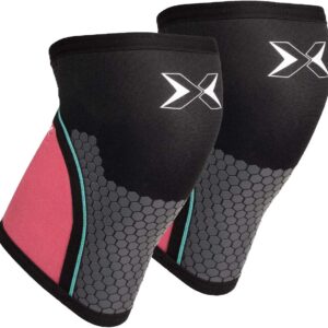 PICSIL Knee Sleeves 5&7mm (1 Pair) Support & Compression for Weightlifting, Powerlifting & Cross Training, Premium Protective Knee Pads for Comfort and Safety, Women & Men