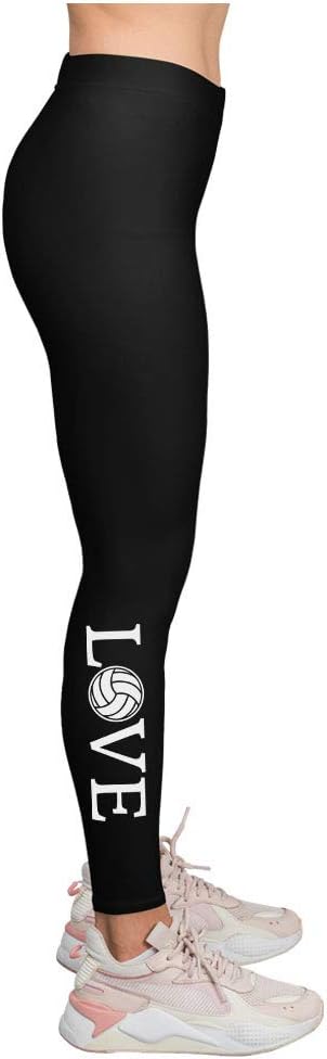 Volleyball Leggings for Women Teen Girls Gift for Fans Team Players Love Tights Legging