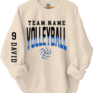 Personalized Volleyball mom, Leopard Volleyball mom Sweatshirt,Volleyball mom Shirt, Volleyball mom Shirts for Women A00