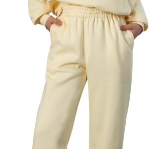 SHEWIN Womens 2 Piece Outfits Sweatsuits Long Sleeve Lounge Sets Oversized Sweatshirt Half Zip Pullover Jogger Sweatpants