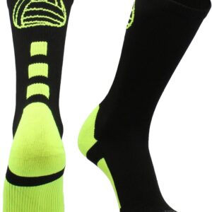 MadSportsStuff Volleyball Socks for Girls, Women & Teens in Crew Length Volleyball Accessories and Gifts
