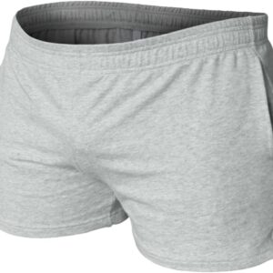 Muscle Alive Mens Bodybuilding Shorts 3″ Inseam Cotton