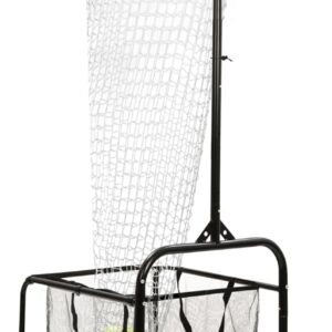 Volleyball Setter Training Equipment Volleyball Setting Trainer Volleyball Setter Net with 2 Target Hoop Size 5 Angle and Height Adjustments Ball Collection Bag