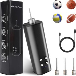 Electric Ball Pump, Smart Air Pump Portable Fast Ball Inflation – 4 Preset Modes, Great for Exercise Ball – Rugby, Basketball Pump, Volleyball Inflator, Football Accessories