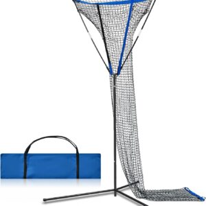 Meooeck 3 x 3 ft Volleyball Setter Trainer Net Volleyball Training Equipment Adjustable Angle, Ideal for Serving, Spiking, Setting, Suitable for Both Indoor and Outdoor Training Sessions