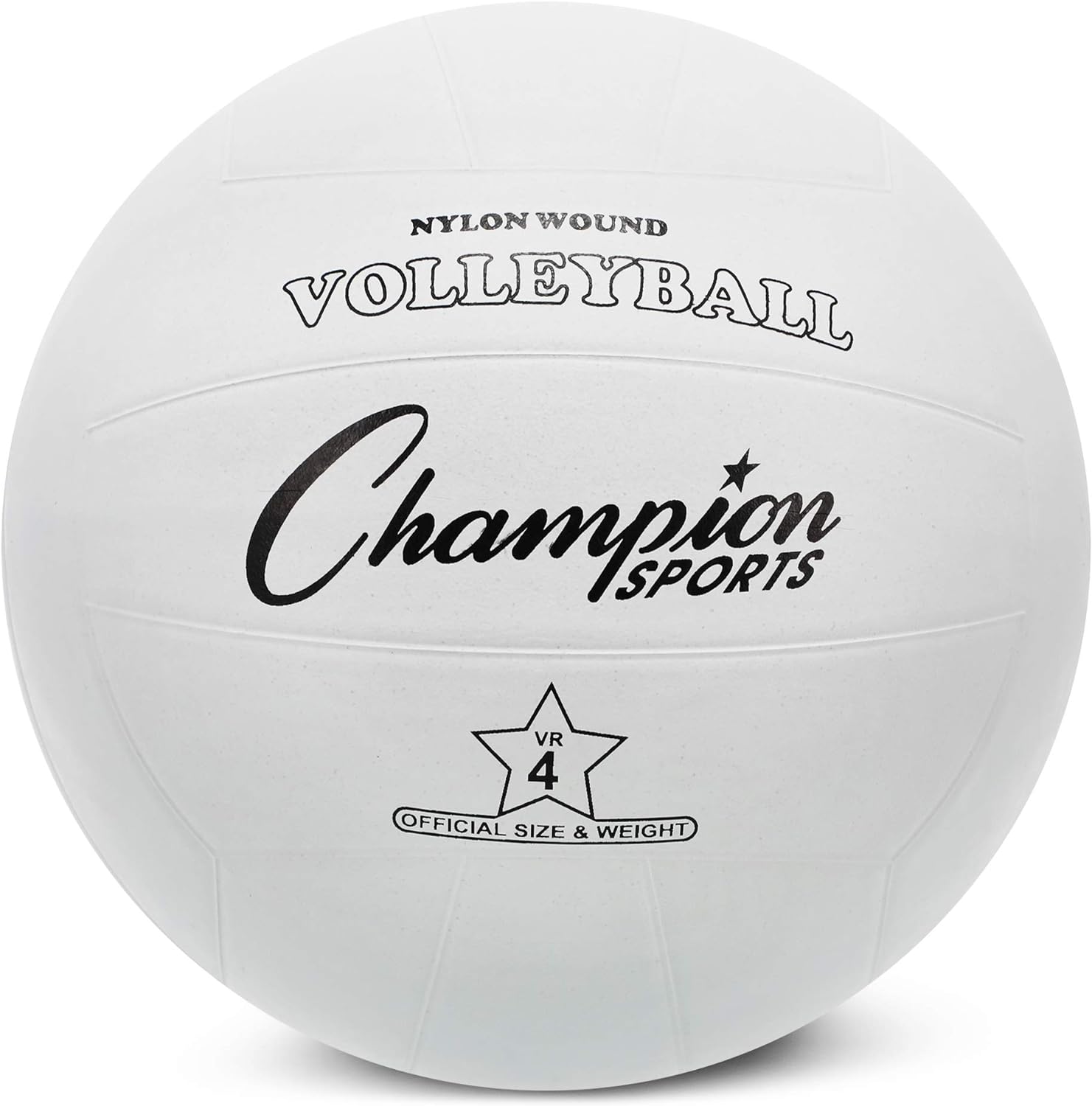 Champion Sports Rubber Volleyball, Official Size, for Indoor and Outdoor Use – Durable, Regulation Volleyballs for Beginners, Competitive, Recreational Play – Mutiple Styles