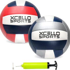 Volleyball with Pump Navy/Silver, Navy/Red (Pack of 12)