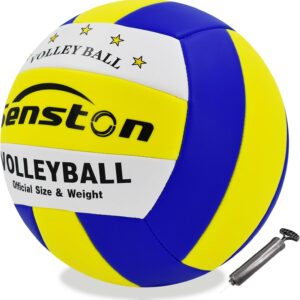 Senston Soft Volleyball Official Size 5 – Beach Volleyball for Indoor/Outdoor Play/Entertainment