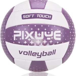 Volleyballs Official Size 5,Soft Outdoor Volleyball for Kids Youth Adults Indoor Park Beach Games Play(Gift for Beginners)