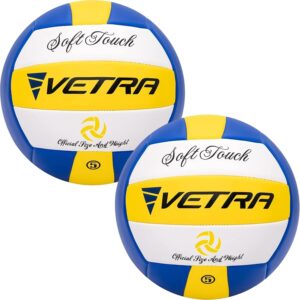 VETRA Premium Soft Touch Volleyball – Official Size 5 for Indoor/Outdoor/Gym/Beach Games