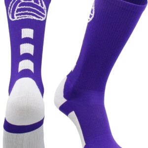 MadSportsStuff Volleyball Socks for Girls, Women & Teens in Crew Length Volleyball Accessories and Gifts