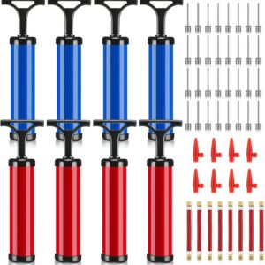 Chumia 8 Sets Ball Pumps Air Pump Bulk for Balls with Needle, Nozzle, Extension Hose Sports Ball Tool for Soccer Basketball Football Volleyball