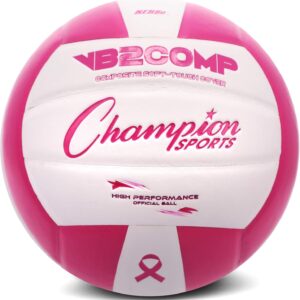 Champion Sports VB Official Composite Synthetic Leather Game Volleyball – Multiple Colors