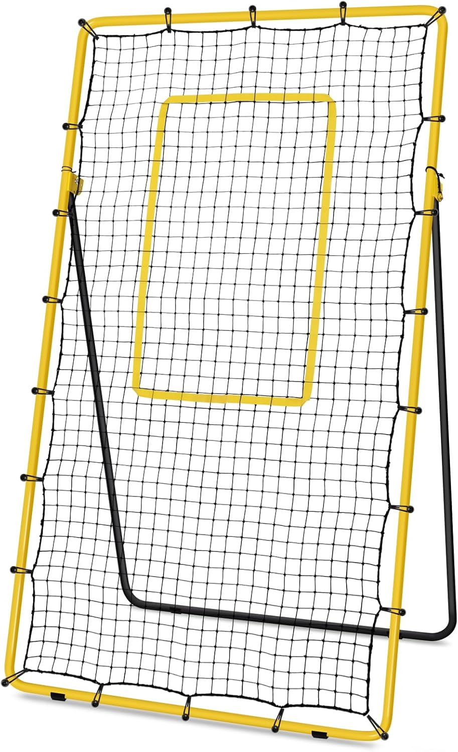 Newbyinn Volleyball Rebounder Net, Volleyball Training Equipment, Volleyball Bounce Back Net for Volley Ball Practice with 5 Adjustable Rebound Angles 7×4 ft