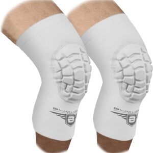 Bucwild Sports Compression Knee Pads for Basketball Volleyball Wrestling – Youth/Kids & Adult Sizes