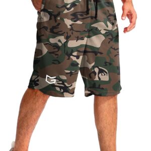 G Gradual Men’s Basketball Shorts with Zipper Pockets Lightweight Quick Dry 11″ Long Shorts for Men Athletic Gym