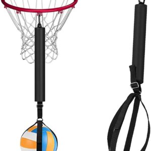 Volleyball Spike Trainer, Volleyball Spike Training System for Basketball Hoop, Training Improves Serving, Improves Serving, Jumping, Arm Swing Mechanics and Spiking Power