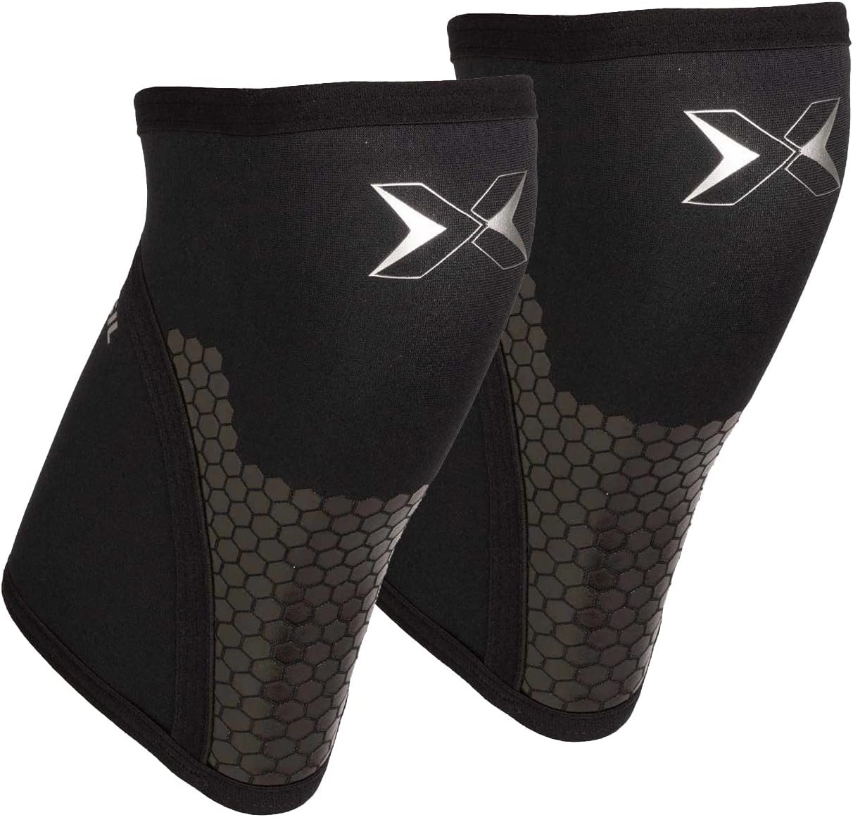 PICSIL Knee Sleeves 5&7mm (1 Pair) Support & Compression for Weightlifting, Powerlifting & Cross Training, Premium Protective Knee Pads for Comfort and Safety, Women & Men