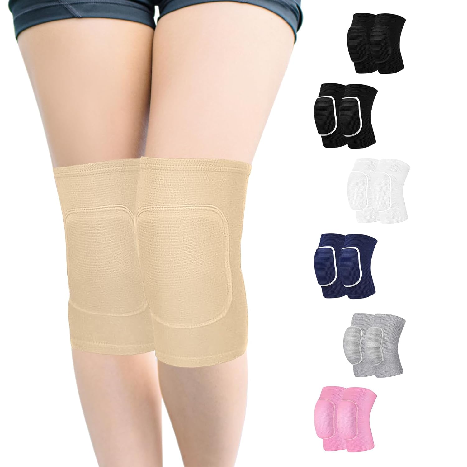 Volleyball Knee Pads for Women, Men, Youth, Girls, Kids, Knee brace for Volleyball Basketball Football Dance Yoga Tennis Running Cycling Workout Climbing Wrestling