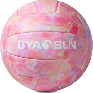 Soft Official Volleyball for Indoor Outdoor Beach, Size 5 Training Volleyball for Beginner Teenager Adult…