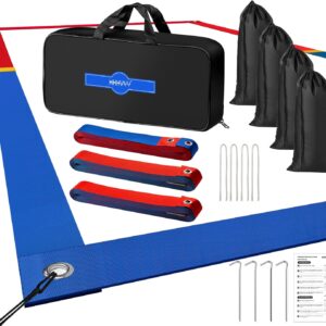 Professional Beach Volleyball Lines for Sand 26.3′ X 52.6’| 30′ X 60′, 2 inch, Better Visible, Upgraded Weather Resistance, with Metal Anchors & Sand Bags