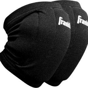 Franklin Sports One Size Fits Most Volleyball Knee Pads – Adult Volleyball Knee Pads, Black