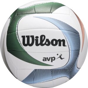 WILSON AVP PXL Volleyball – Official Size, White/Blue/Green
