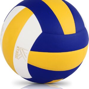 BBYESE Indoor Outdoor Volleyball Official Size 5 Waterproof Soft Sand Volley Balls for Kids Girls Boys Beginners Adults Men Women Pool Beach Gym Game Training Competition Play Gift