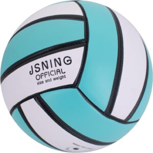 Teal Mint Volleyball,Soft Touch,Volley lite for Outdoor Indoor Beach Game,Official Size 5,Minimalist Minimalist Design