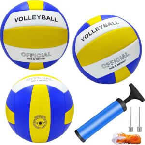 Official Size 5 Soft PU Waterproof Volleyball for boy and Girl and for Adult Indoor Outdoor Beach Training Ball and Game Ball or Beginner Teenager