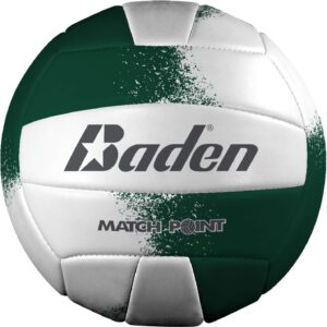 Baden Match Point Cushioned Synthetic LeatherOutdoor Recreation Backyard Volleyball + College Camp Ball All Ages Official Size 5