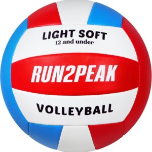 Light Soft Volleyball – Light Volleyball Designed for Beginners Kids Youth Teen – Lightweight Volleyballs for Indoor Outdoor Beach Backyard Official Size 5 Training Volley Ball