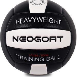1.1LBS Weighted Heavy Volleyball Training Equipment Serve Trainer Setter Weighted Volleyball Size 5 Soft PU Leather, Durable for in&Outdoor Training, Perfect for Setting, Rebounders