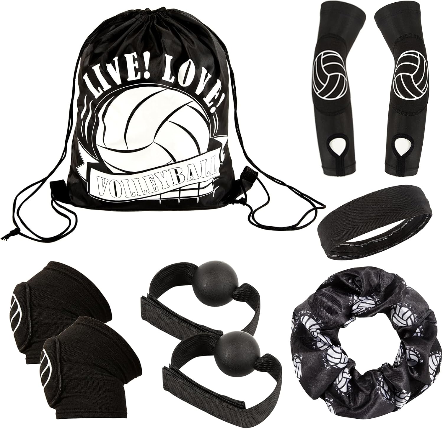 6 Pack Volleyball Training Equipment Volleyball Training Aids Volleyball Serving Trainer Volleyball Spike Trainer Volleyball Trainer Kit Volleyball Gifts for Volleyball Lovers Beginners Players