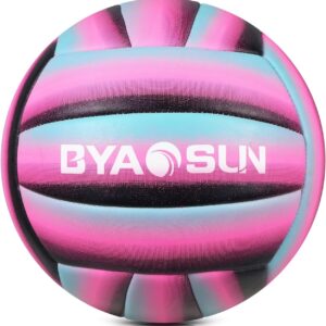Soft Official Volleyball for Indoor Outdoor Beach, Size 5 Training Volleyball for Beginner Teenager Adult…